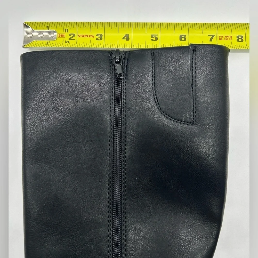Worthington Wor Shari Vegan Black Knee-High Boots | Size 6.5M | New in Box